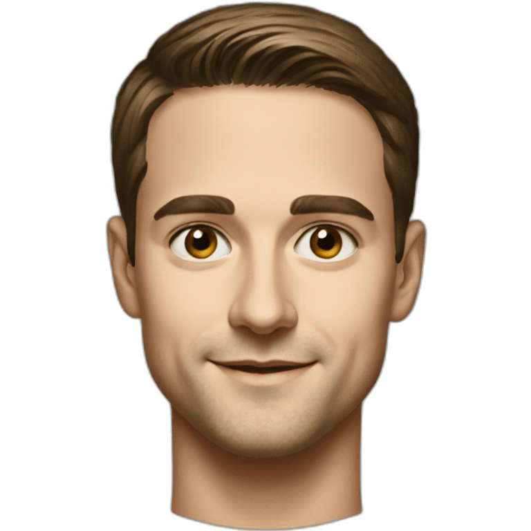 portrait of Evan Spiegel emoji