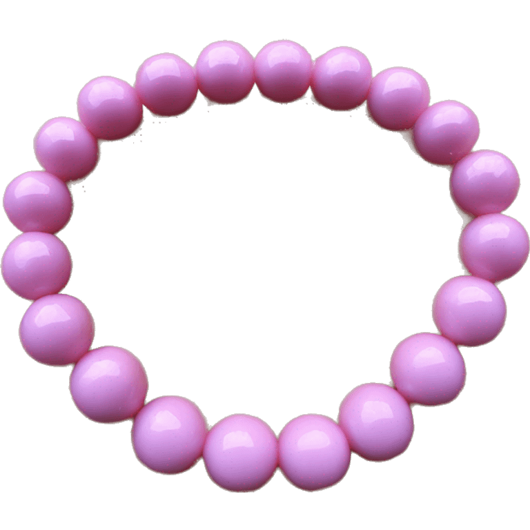 Bracelet pink beads  emoji