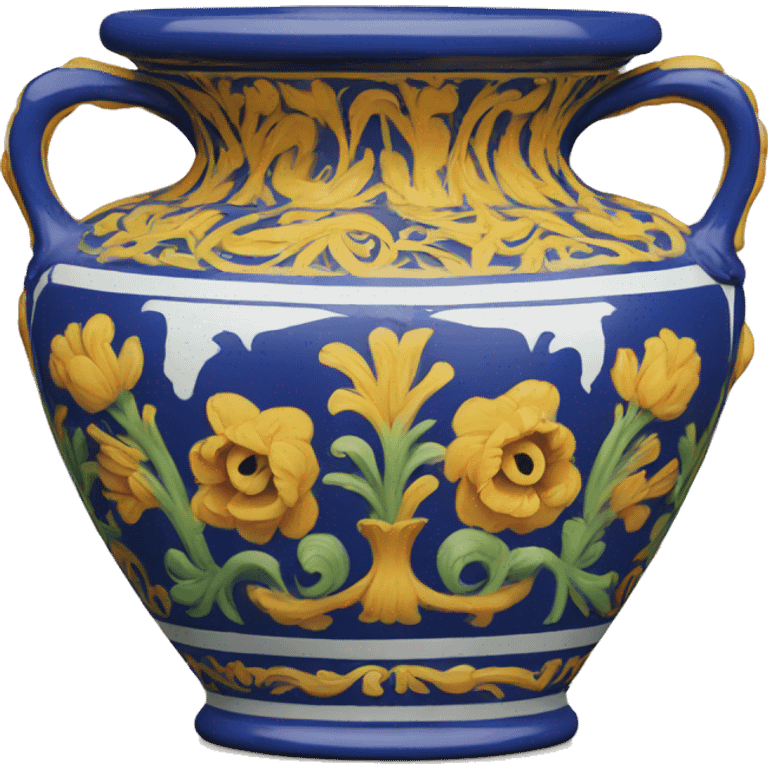 Deruta vase emoji