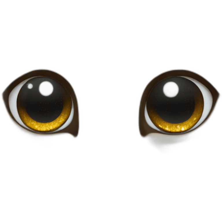 Chat avec des paillettes dans les yeux emoji