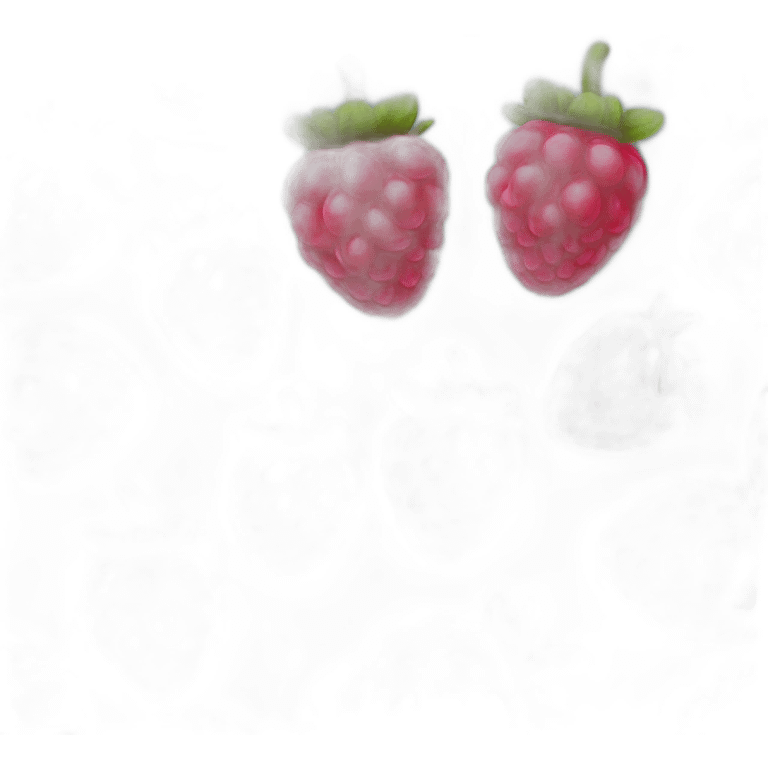 Raspberry the fruit emoji