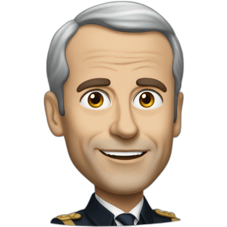 Emanuel Macron manifestation emoji