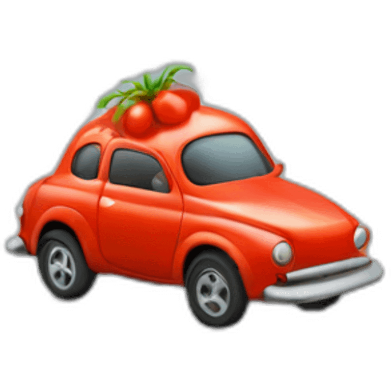 tiny tomato car emoji