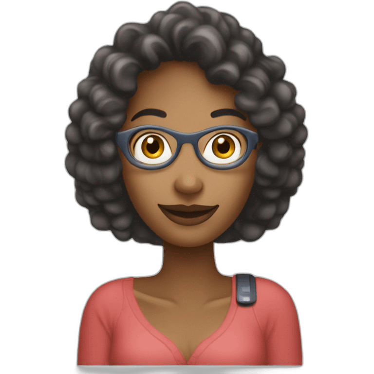 Woman with Nokia 3310 emoji