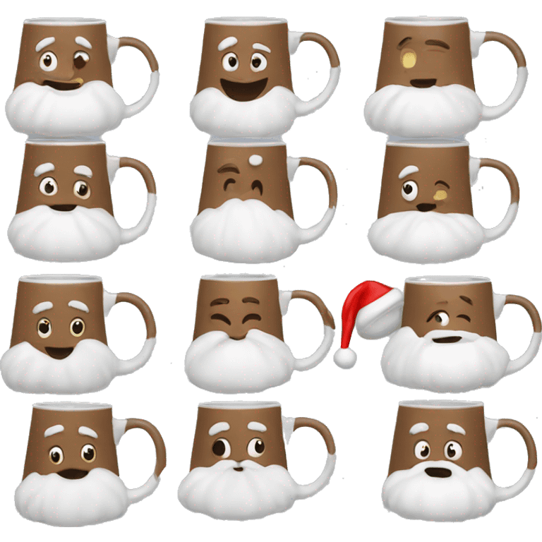 Christmas coffee mug emoji