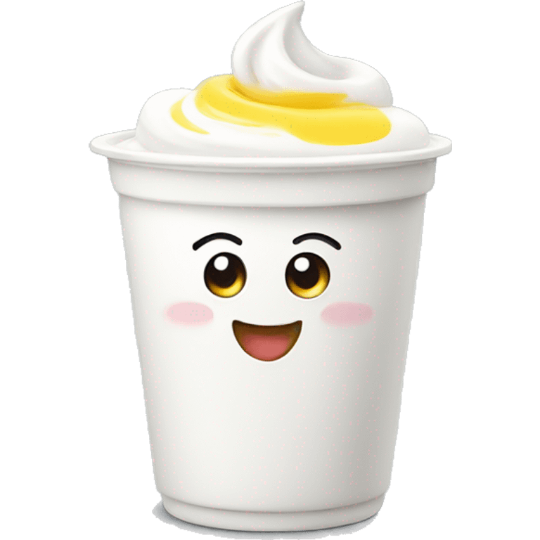 yogurt smile emoji