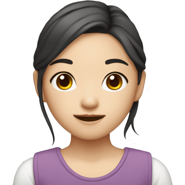 Cute Asian girl emoji