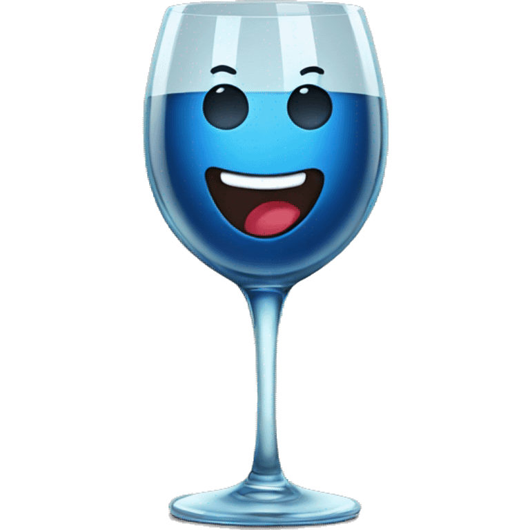 Dancing wine glass emoji