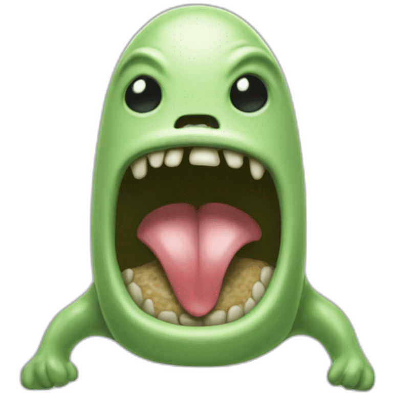 extraterrestre con lengua afuera emoji