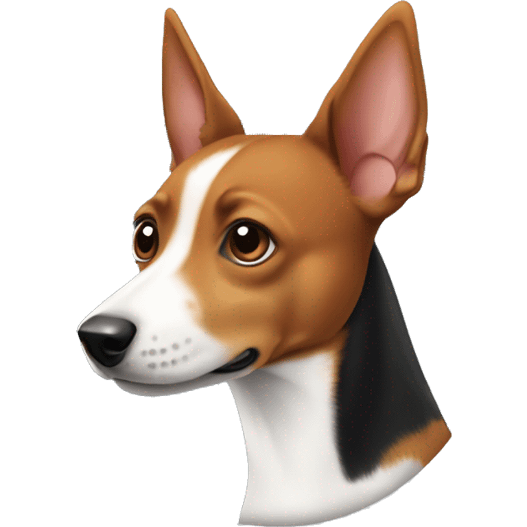 Basenji cannonball emoji