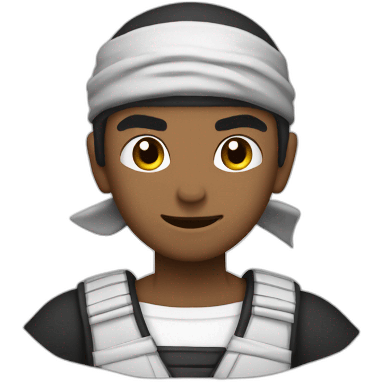 Eli kana bulanmış ninja  emoji