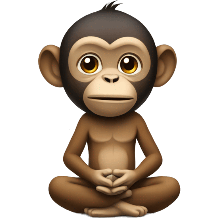 monkey meditating  emoji