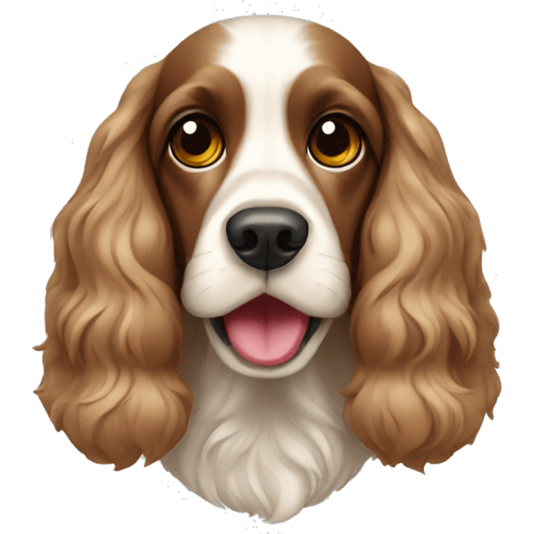 Christmas cocker spaniel emoji