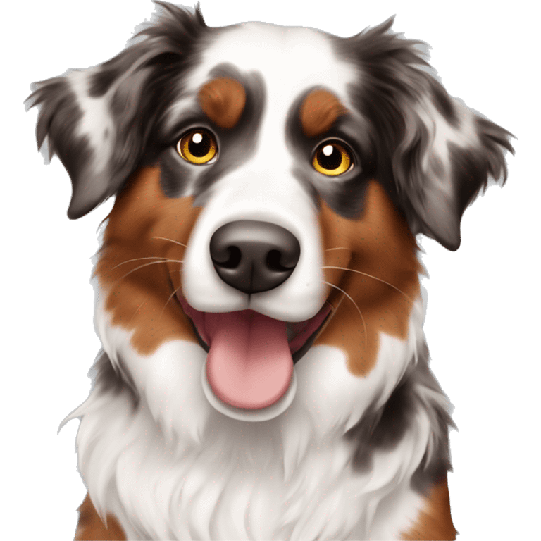 Red merle aussie dog sweet  emoji