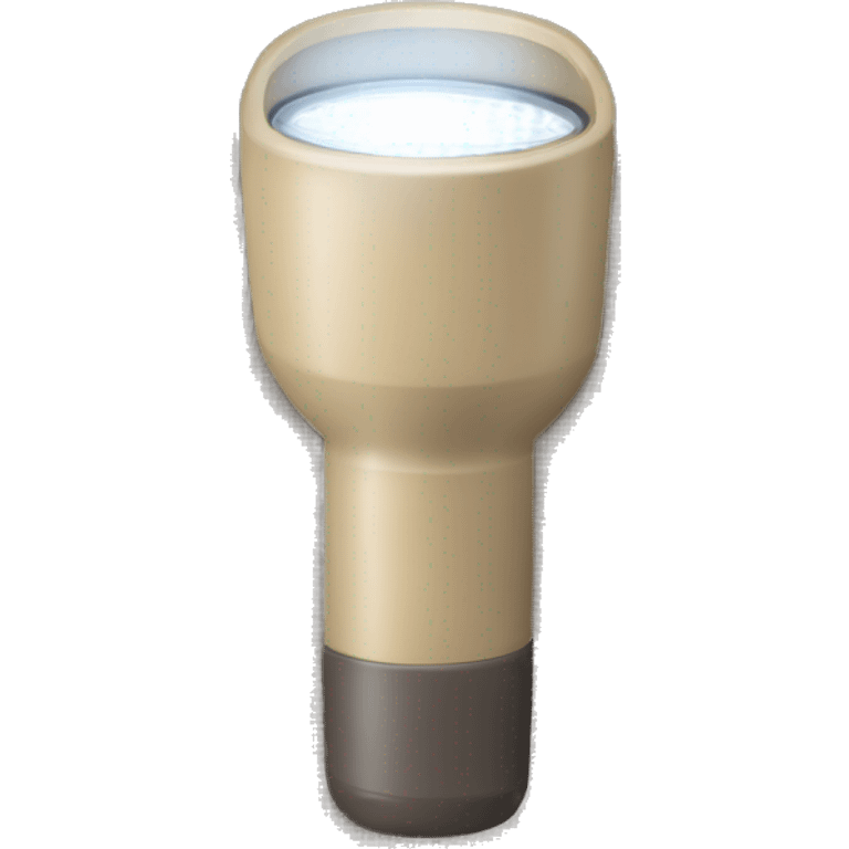 Beige flashlight  emoji