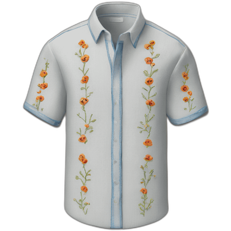 embroidered shirt emoji