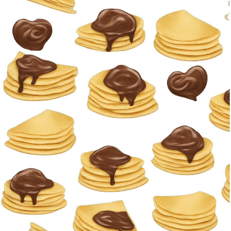 Crepes con nutella  emoji