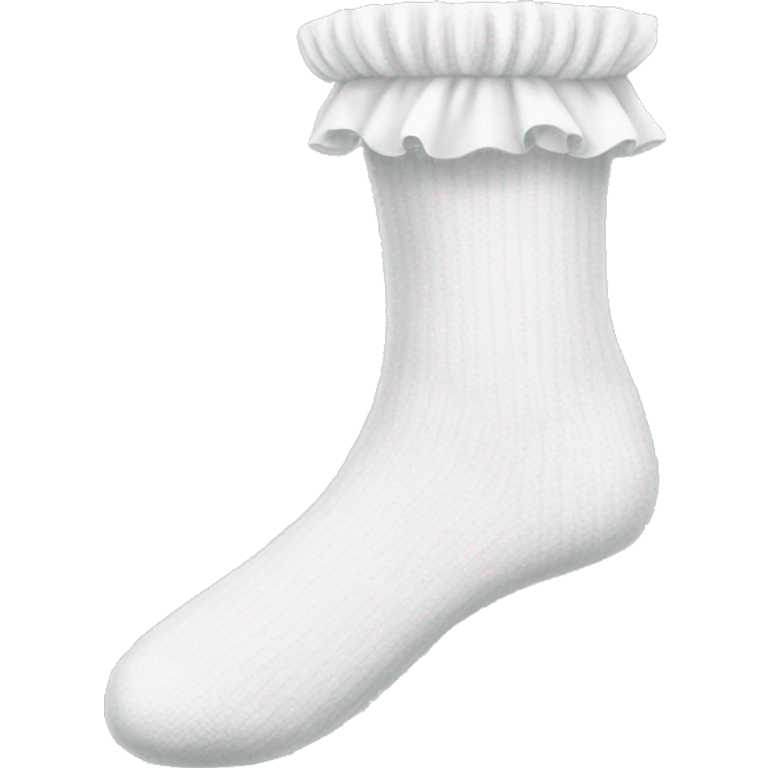 white frilly socks emoji