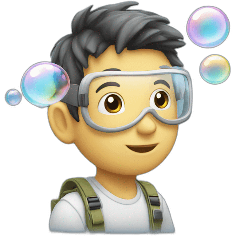 soap bubbles AI copilot emoji