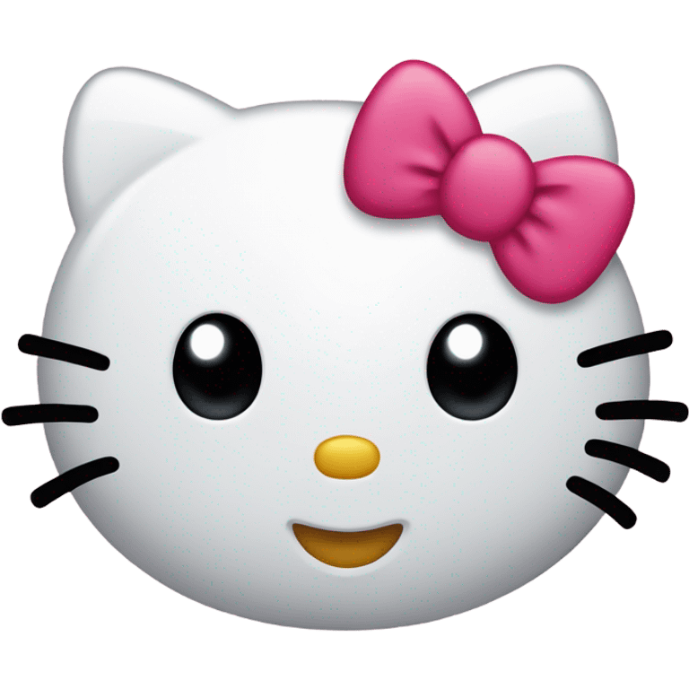 hello kitty with a tear and smile emoji