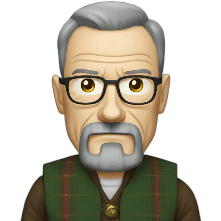 walter white in a scottish dress emoji