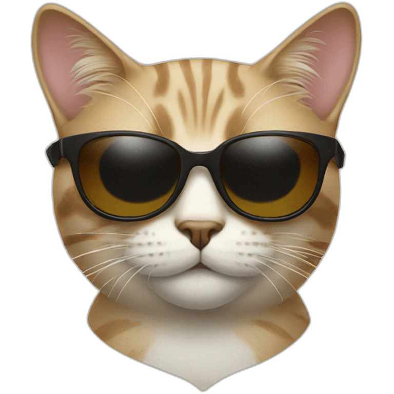 Cat with sunglasses emoji