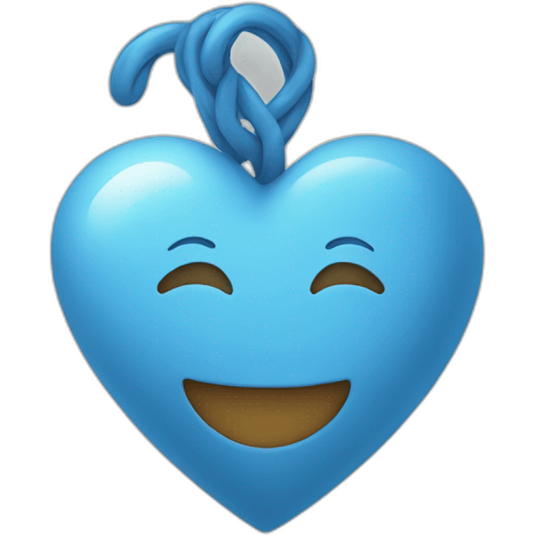 Heart blue emoji