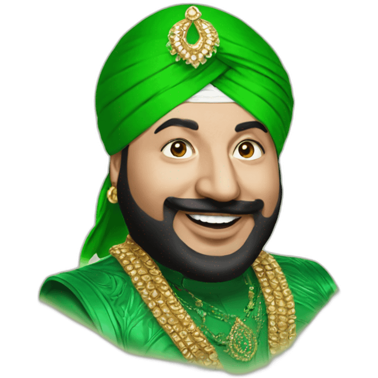 Green daler mehndi emoji