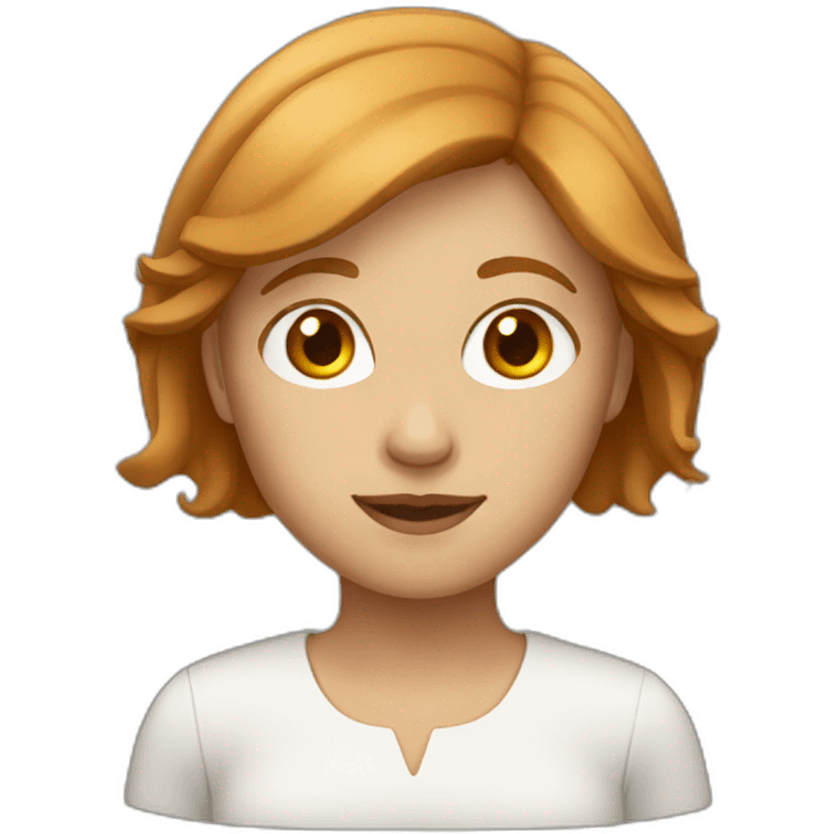 a light chestnut-haired woman emoji