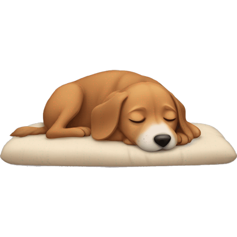 Dog sleeping emoji