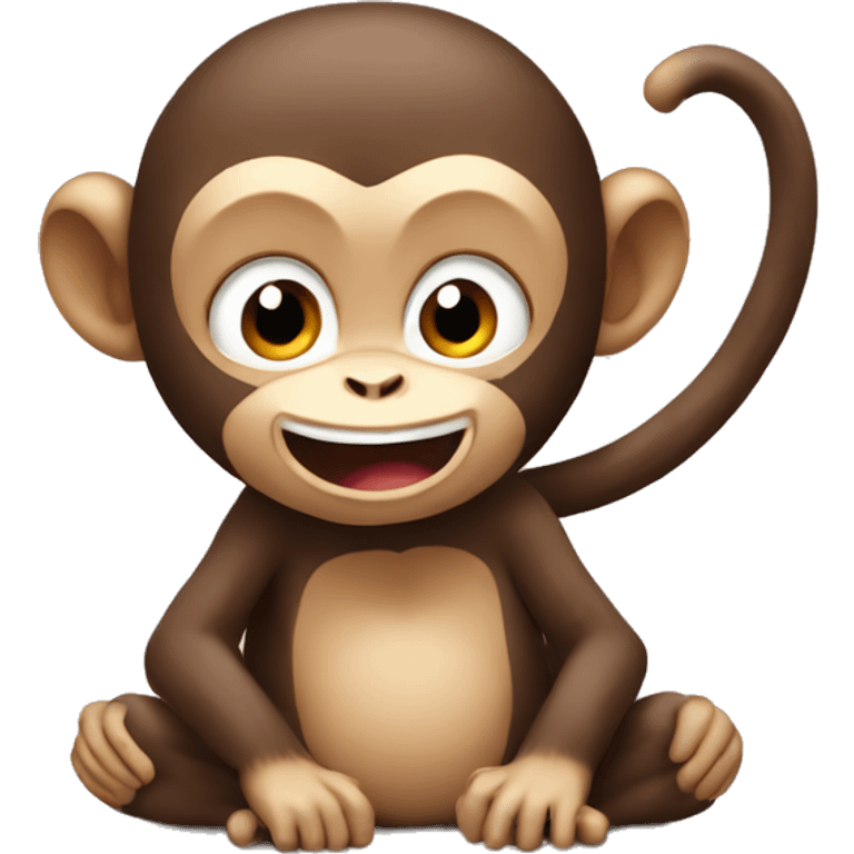 cheeky monkey  emoji