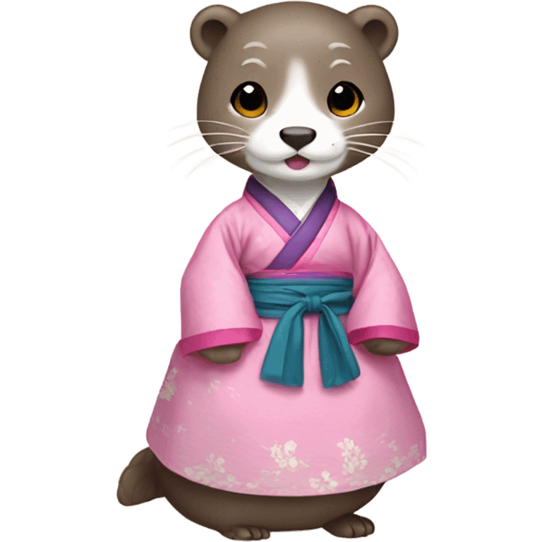 Hanbok dress otter emoji