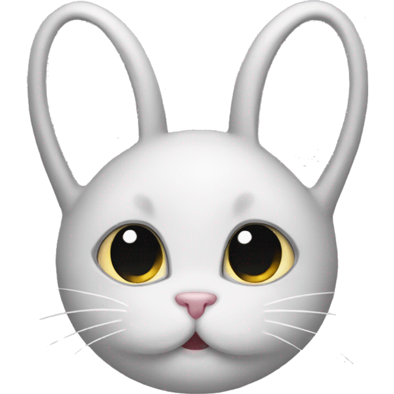 kitten face with bunny ears emoji