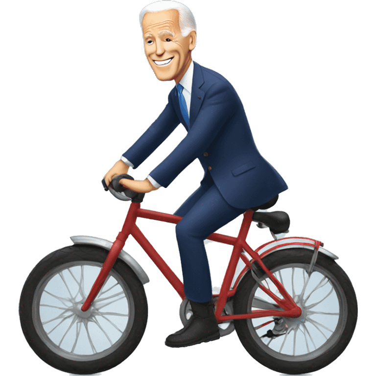 biden with bike emoji