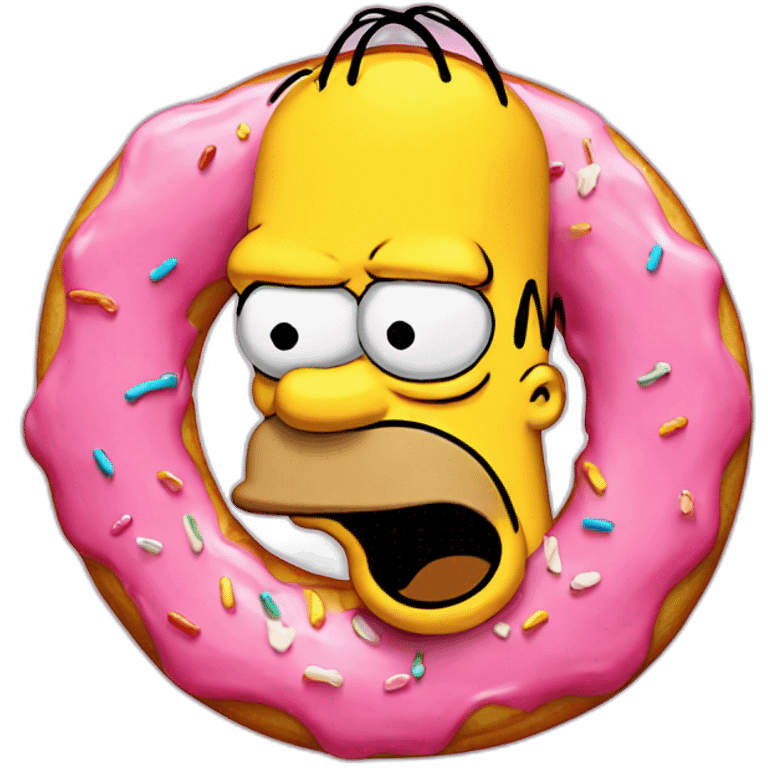 Homer Simpson donut emoji