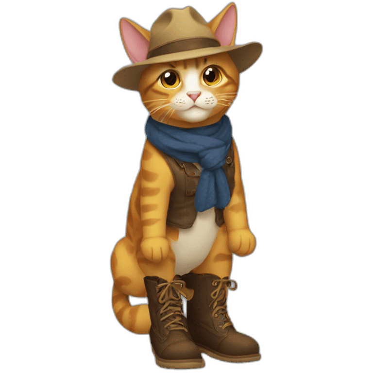 Gato con botas emoji