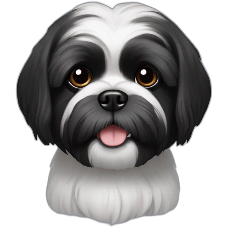 black shih-tzu emoji