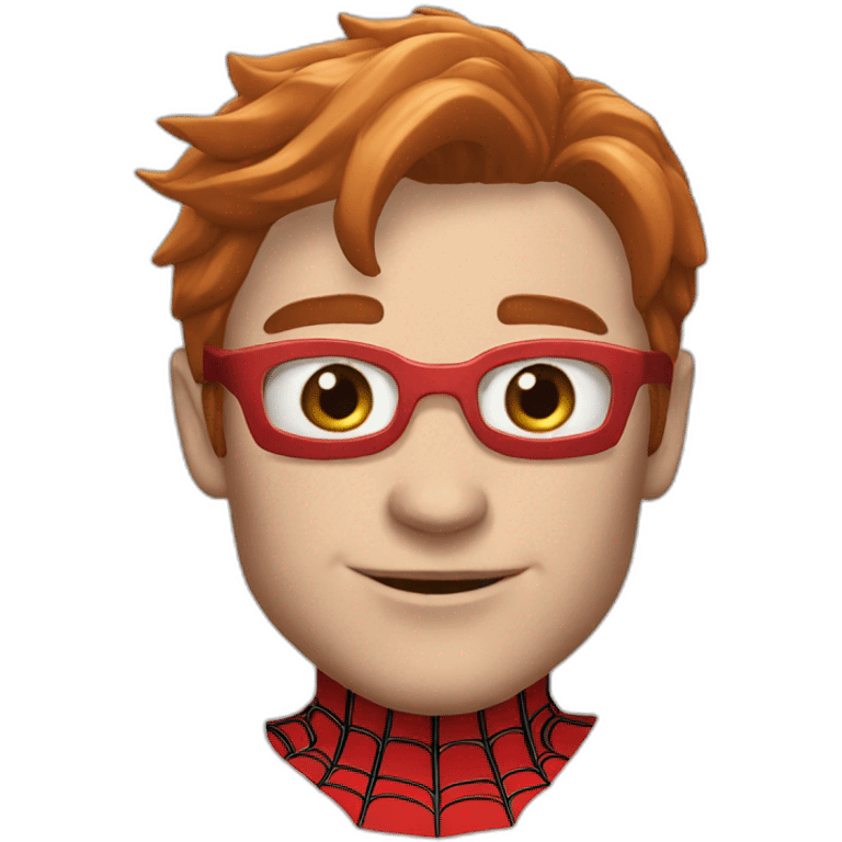 spider man red héros  emoji