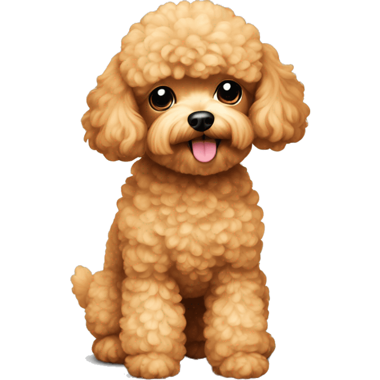 Toy poodle apricot  emoji