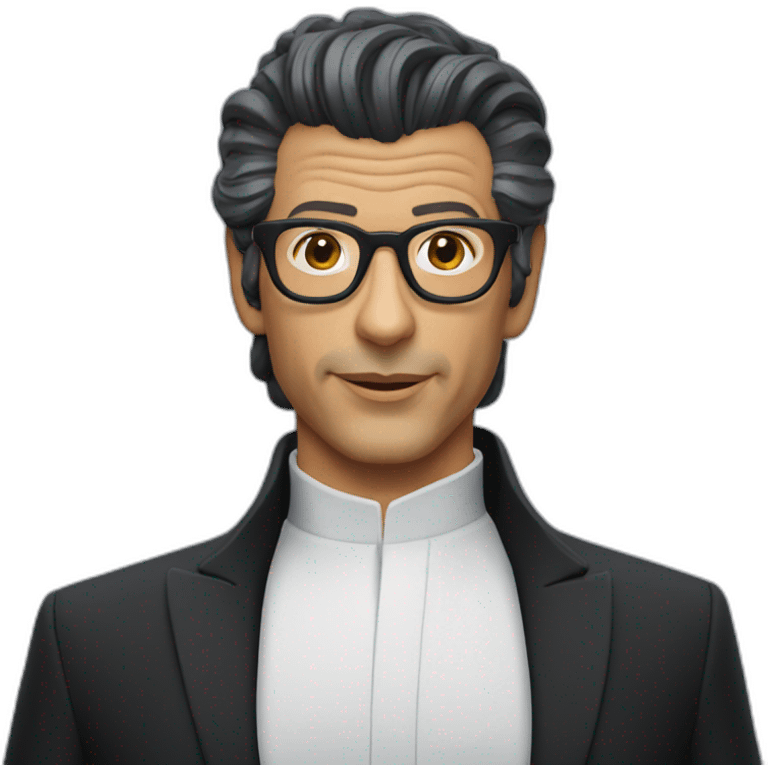 Jeff Goldblum black hair emoji