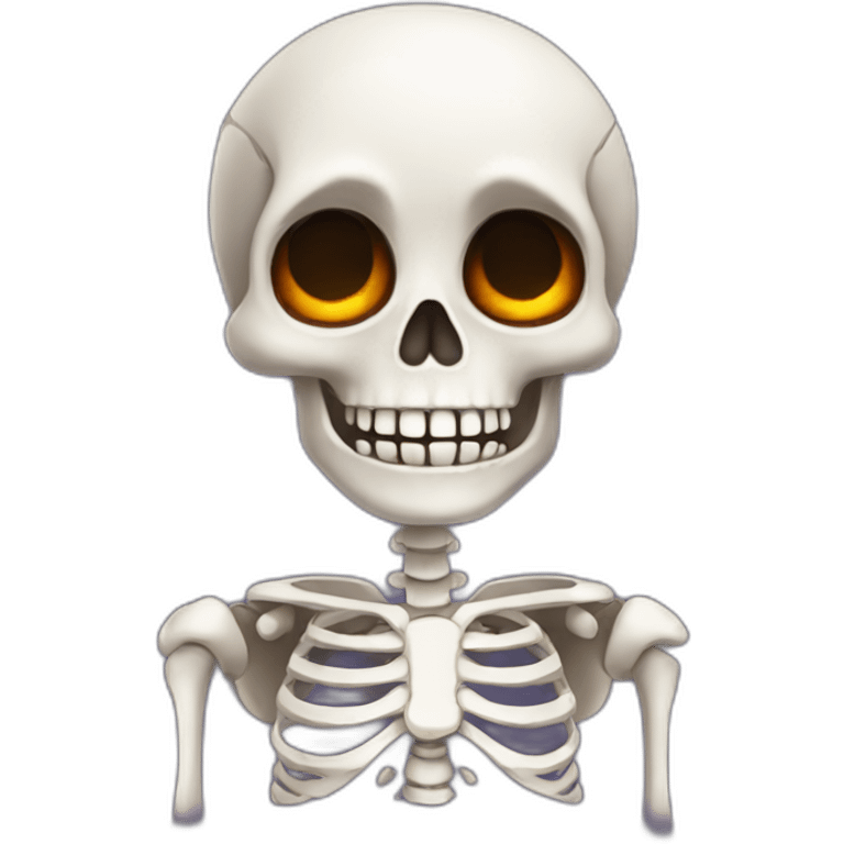 cute halloween skeleton emoji