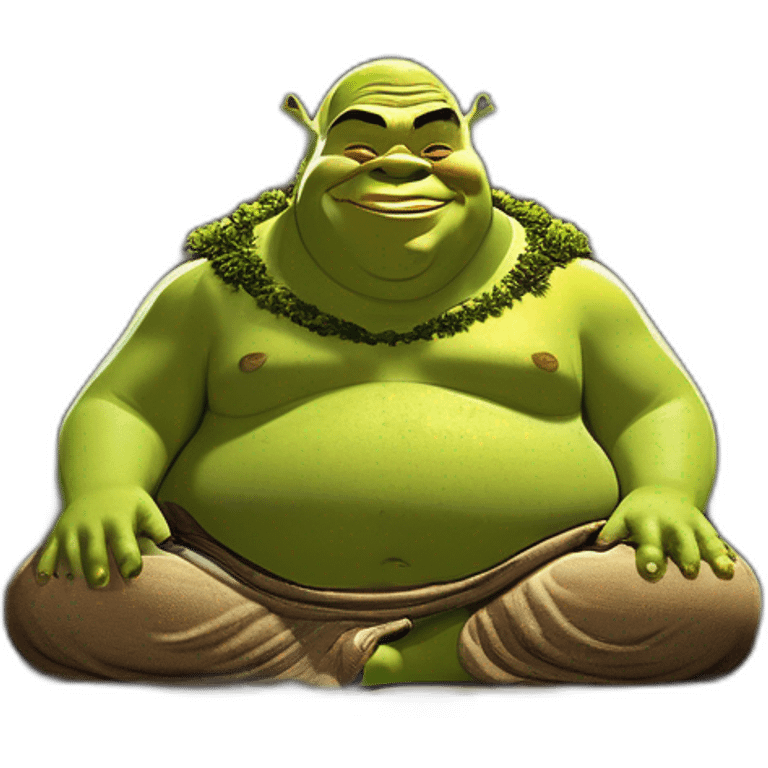 Shrek Like Buddha emoji