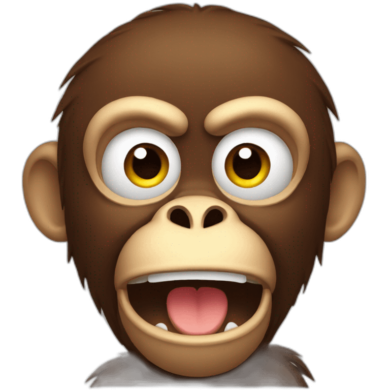 scared monkey emoji