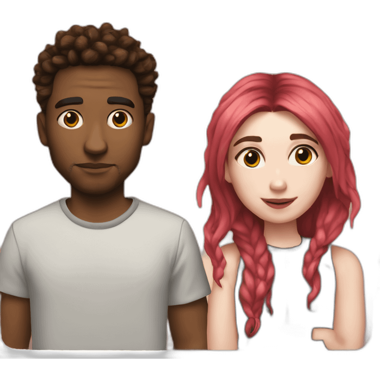 Elon and grimes emoji