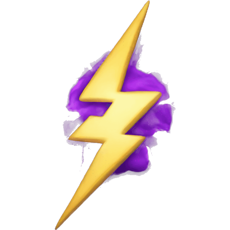 Purple lightning emoji