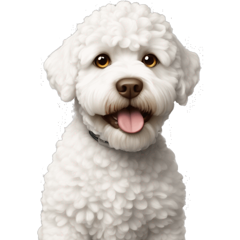 lagotto-romagnolo white emoji