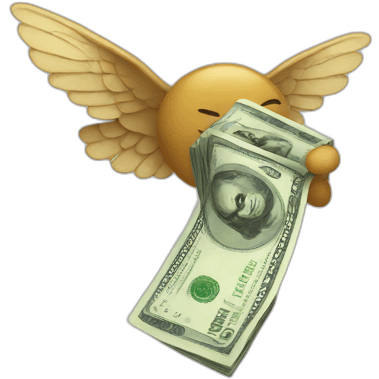 Flying money emoji emoji