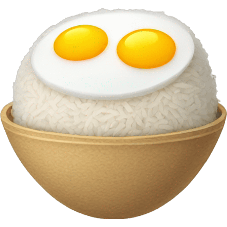 Rice with egg emoji