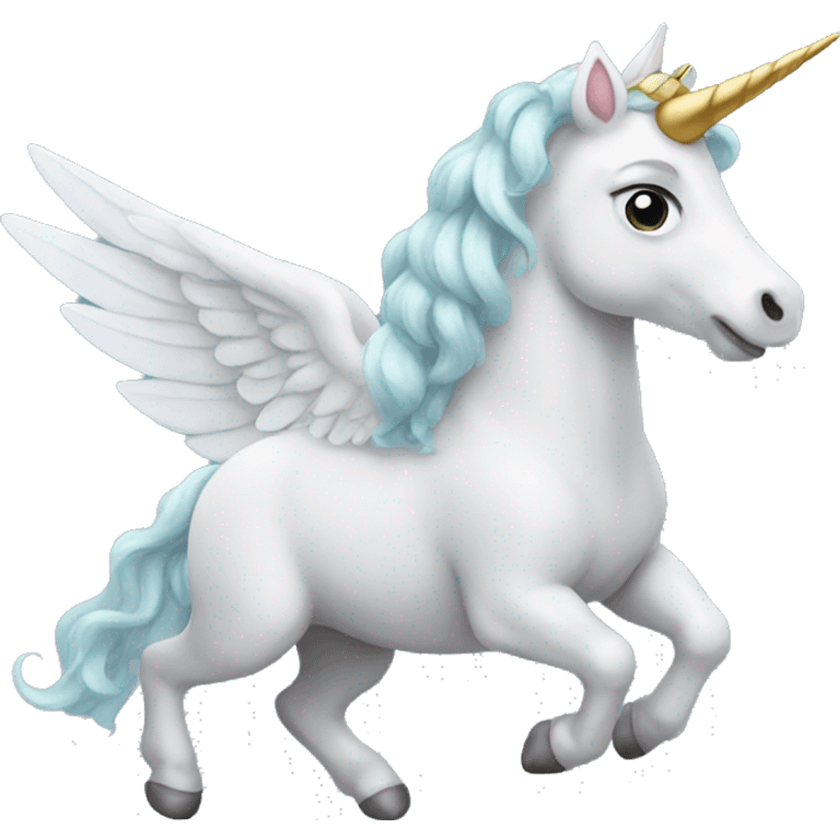 Winged unicorn emoji