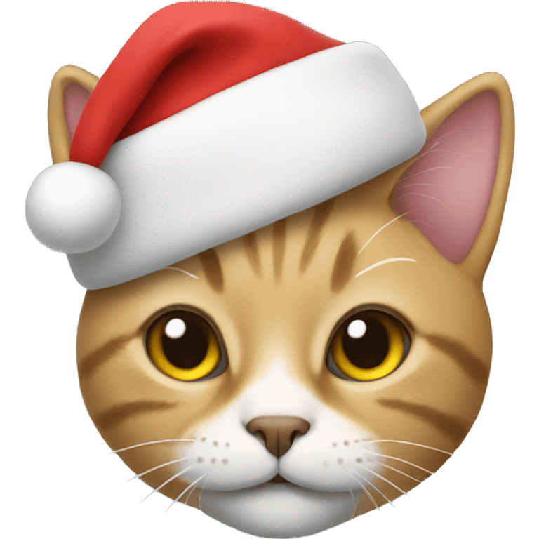 Cat with a Santa hat emoji